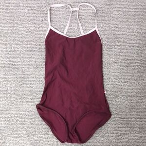 Yumiko Size Medium Burgundy Leotard